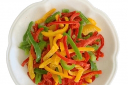 frozen mixed pepper strips